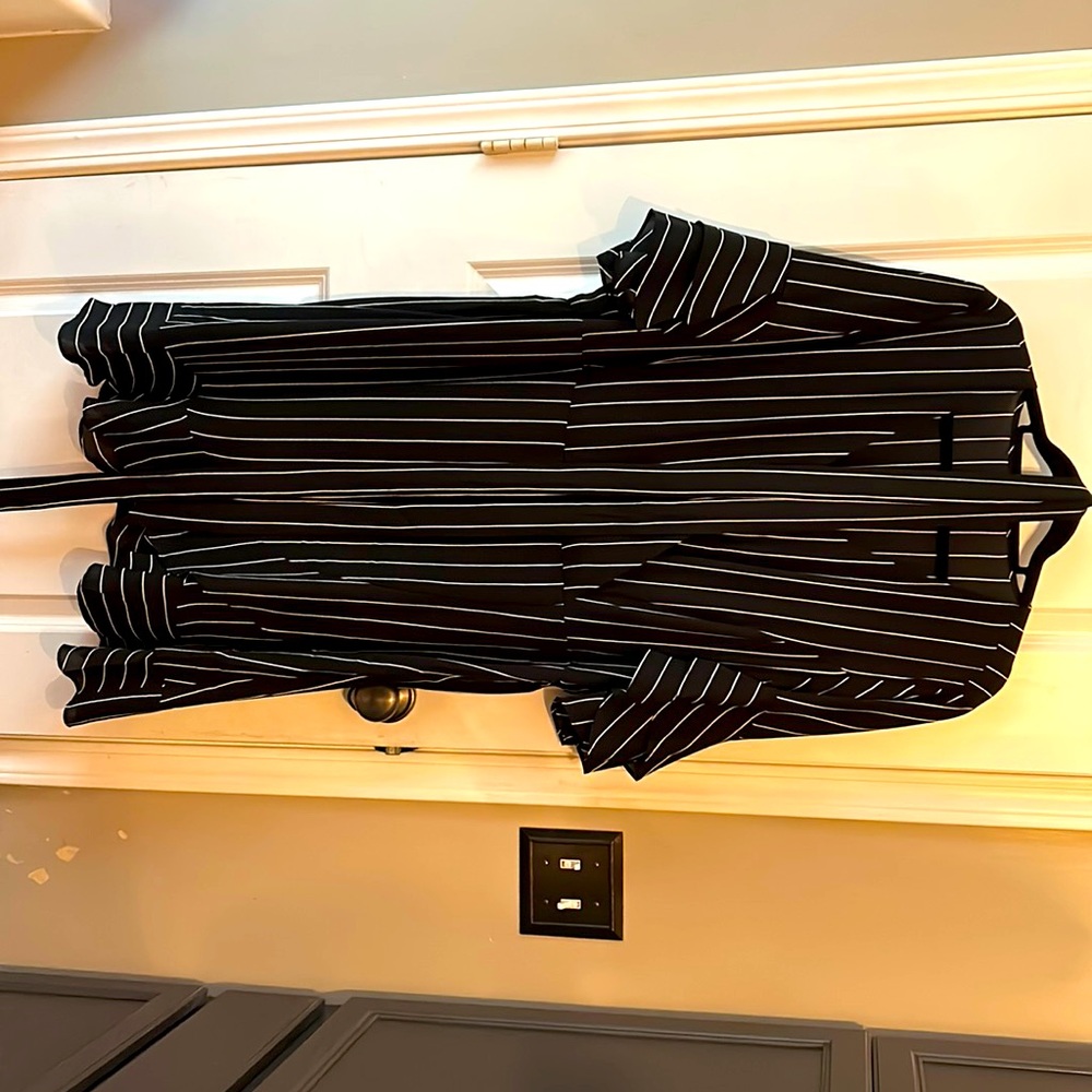 City Chic pinstriped dress